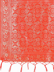 Elegant Linen Cotton Saree with Zari Woven Border and Pallu - Soft Lightweight Saree for Daily, Festive & Office Wear