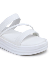 Casual Fashion Sandals Open Back Flatform Heels