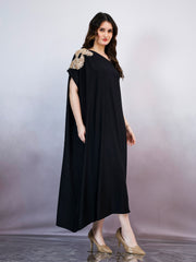 Women Embellished One Shoulder Maxi Dress