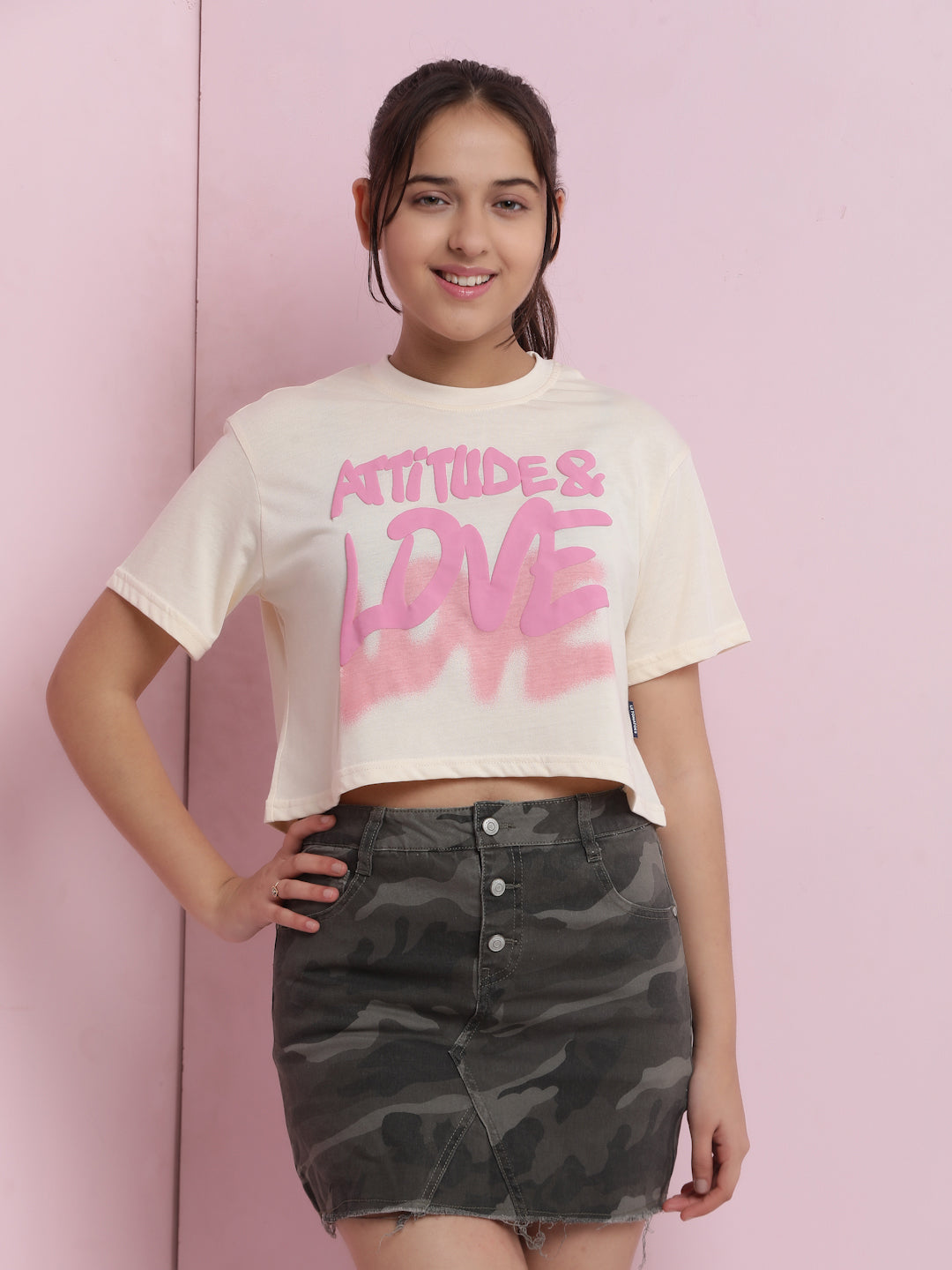 Girls Cotton Crop Top