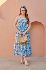 Seashell Cream Corset Midi Dress