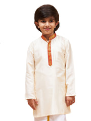 Boys' Cream Kurta