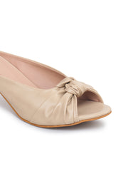 Casual Fashion Sandals Open Back Kitten Heels