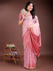 Elegant Sky Blue Cotton Saree with Contrast Pallu – Perfect Blend of Tradition & Comfort