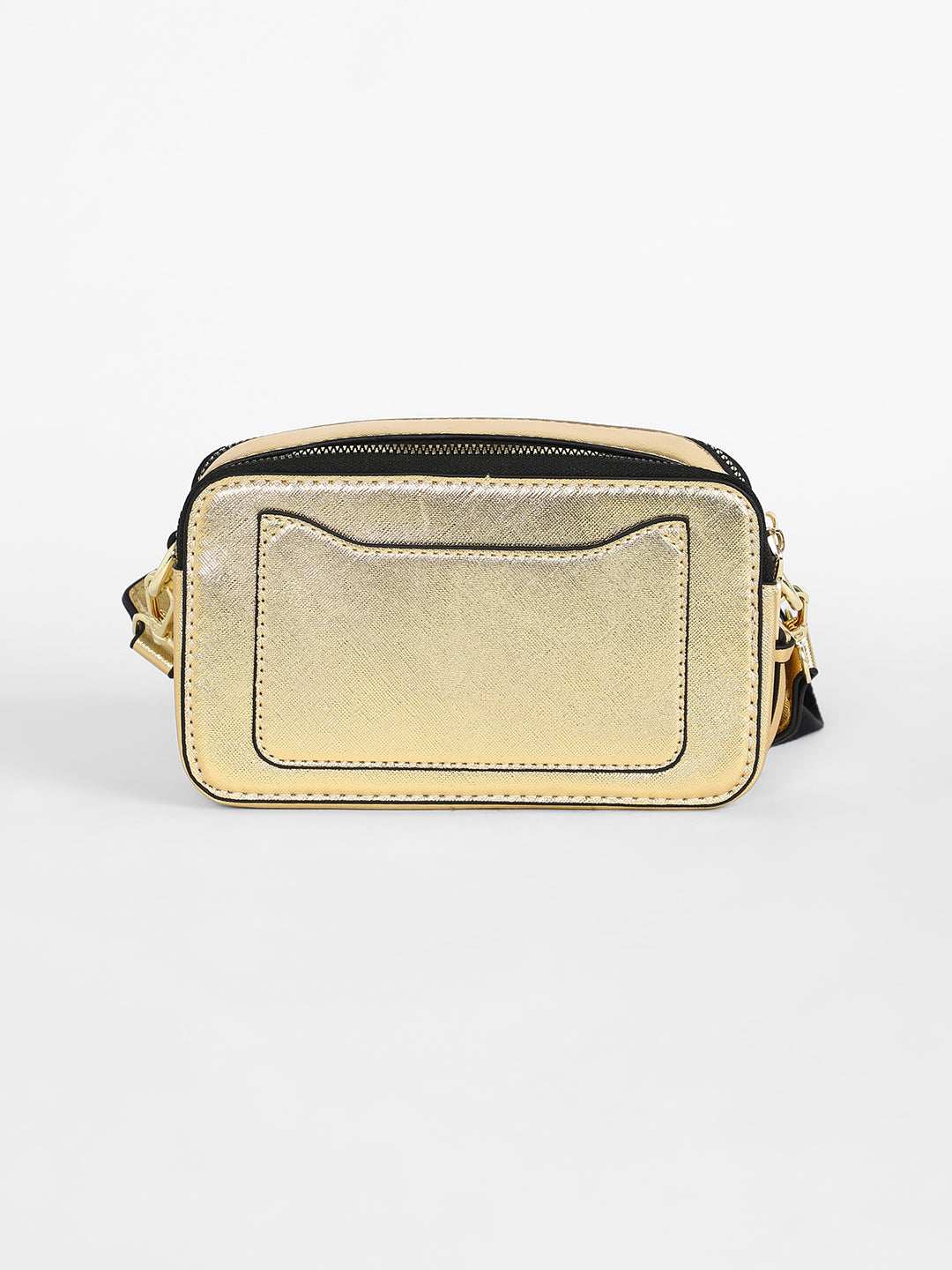 Haute Sauce-Women's The Block Box Sling Bag - Metallic Gold