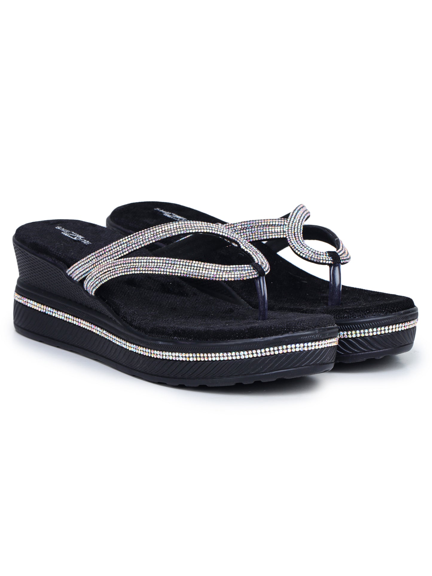 Fashion Open Back Sandal 2 inches Wedge Heels