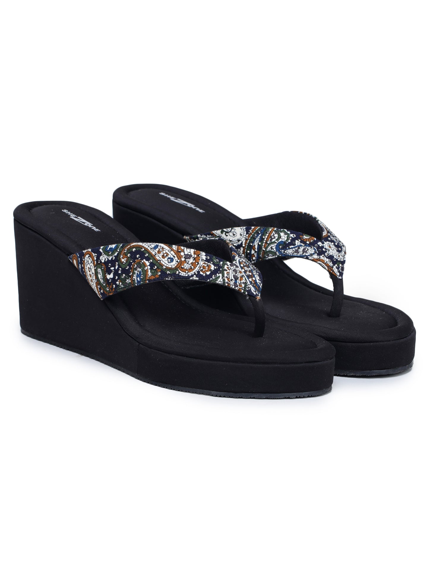 Fashion Open Back Sandal 3 inches Wedge Heels