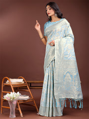 Elegant Yellow Cotton Saree with Golden Zari Work – Graceful Comfort for Everyday & Festive Wear