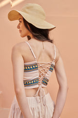 White Sand Criss-Cross Back Dress