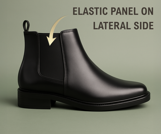 THE ASHFORD Men's Stylish Vegan Leather Chelsea Boots with Side Zipper & Elastic Panel, Square Toe Ankle Boot (Tan / Black / Brown)