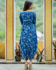 Midnight Blue Dhoti Jumpsuit