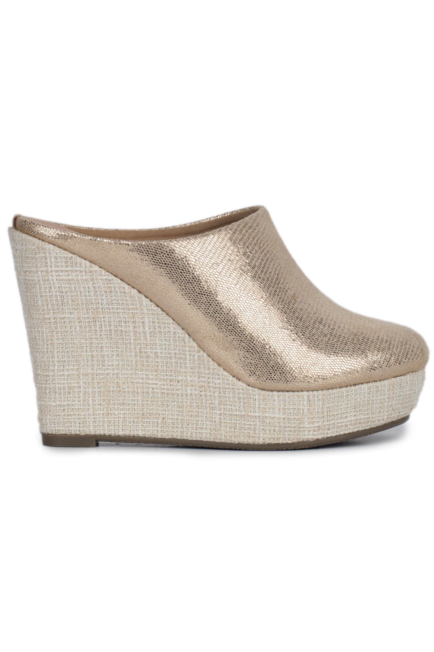 Shezone - Casual Fashion Mules 5 Inches Wedge Open Back Round Toe Heels