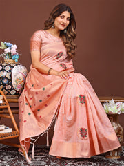 Elegant Woven Work Saree - A Whiff of Tradition Wrapped in Grace