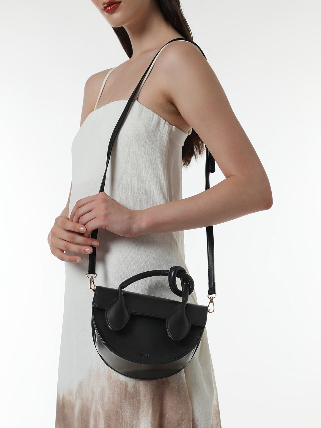 Women's The Hanging Knot Hand Bag - Onyx Black