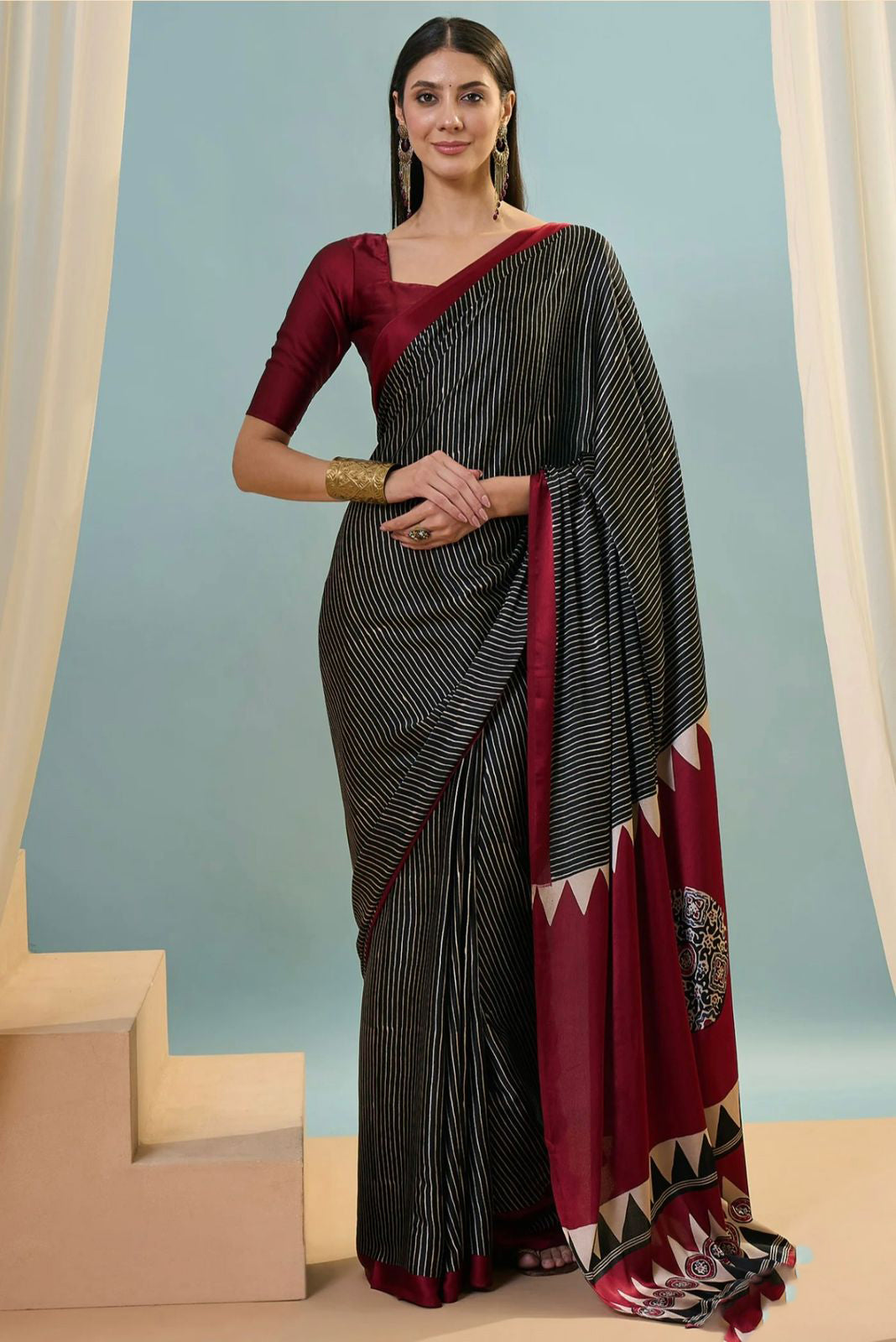 Soft-Modal-Silk-saree-with-stylish-prints-ajmodal2