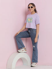 Girls Cotton Crop Top