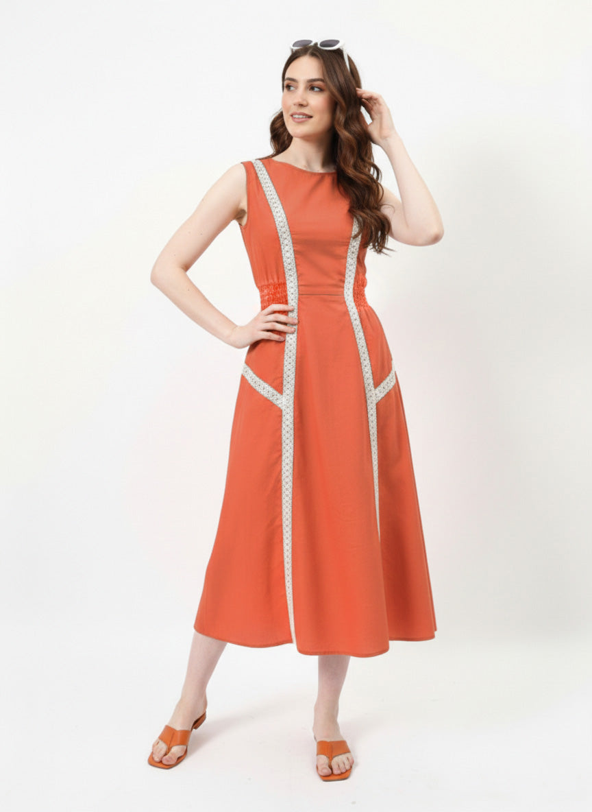 Fit & Flare Midi Dress