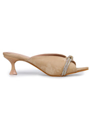 Casual Fashion Sandals Open Back Kitten Heels