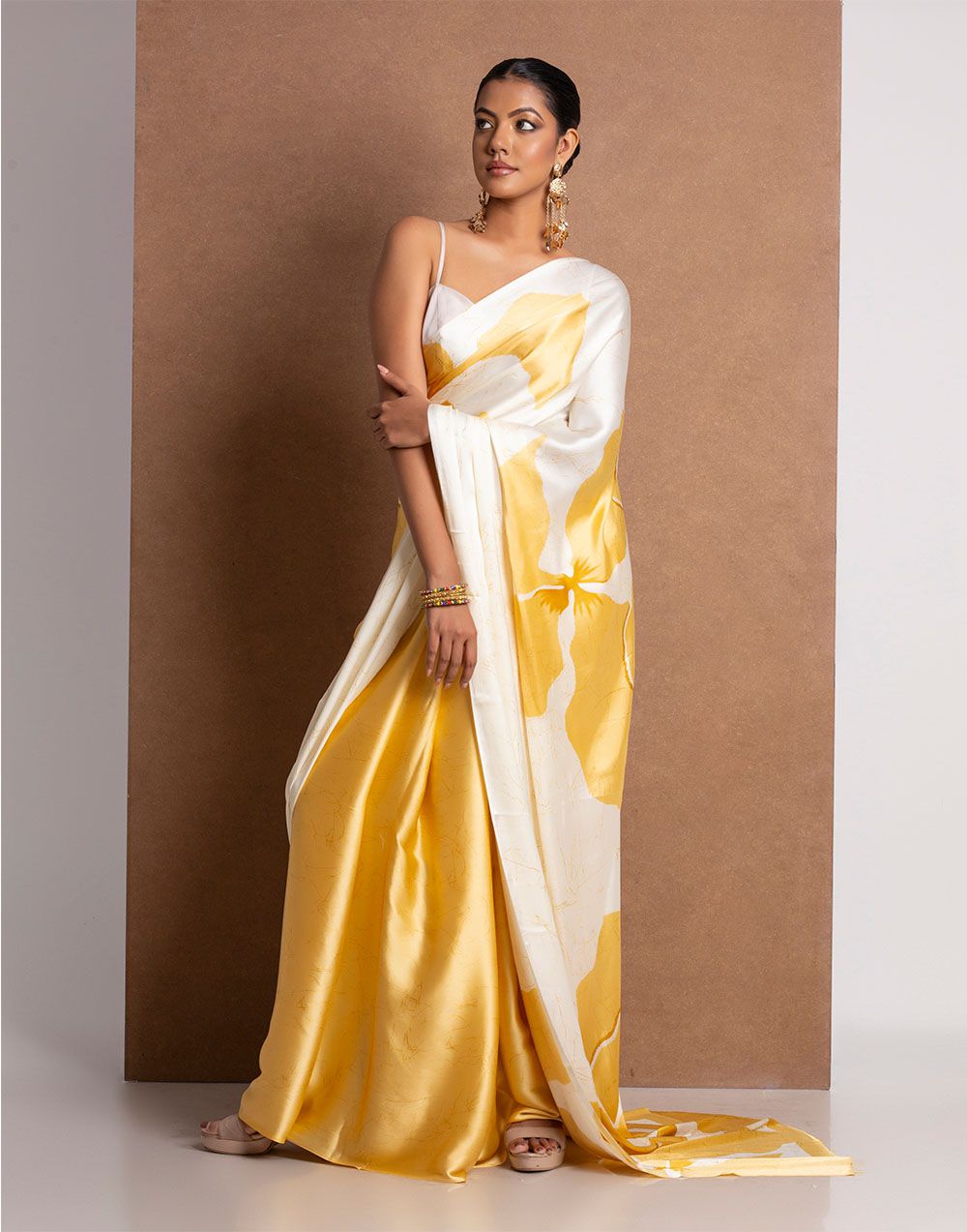 Soft-Modal-Silk-saree-with-stylish-prints-lacoste