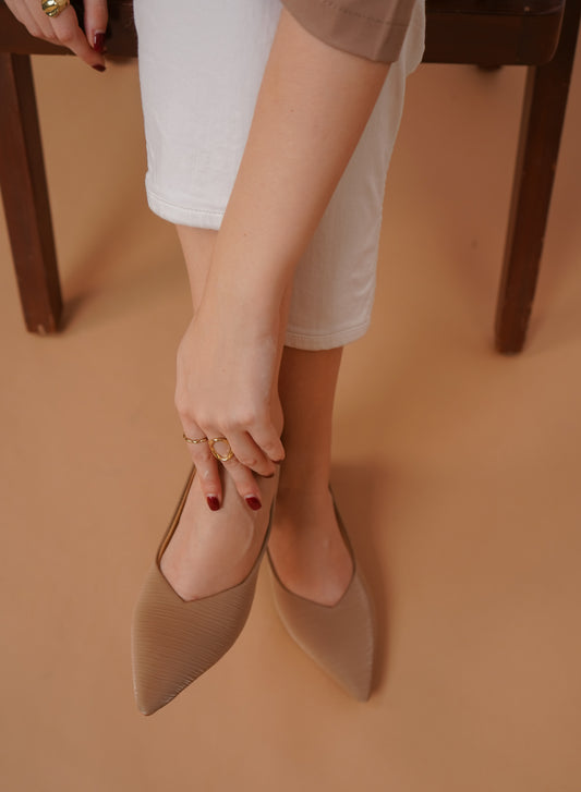 Fashion Closed Back Pumps 2 inches Block Heels
