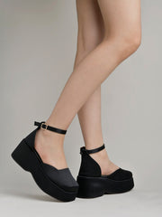 Shoetopia Stylish Black Chic Pumps For Women & Girls