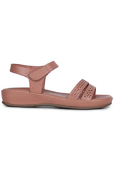 Casual Fashion Sandals 1 Inch Flatform Ankle Loop Round Toe Heels