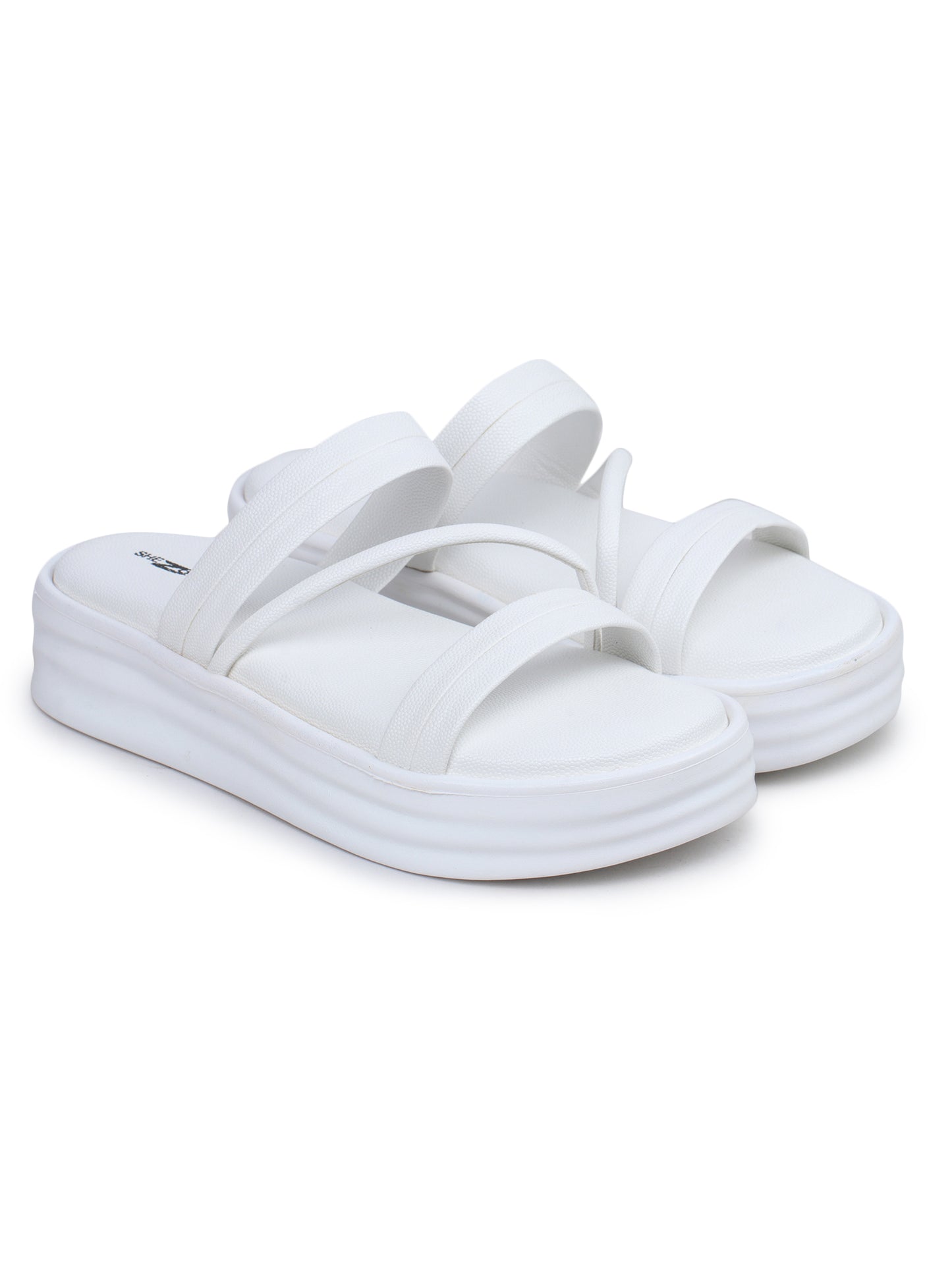 Casual Fashion Sandals Open Back Flatform Heels
