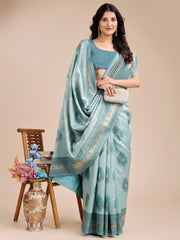 Graceful Light Green Silk Saree – Subtle Sophistication for Every Occasion