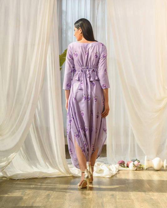 Very Peri Lilac Dhoti Jumpsuit