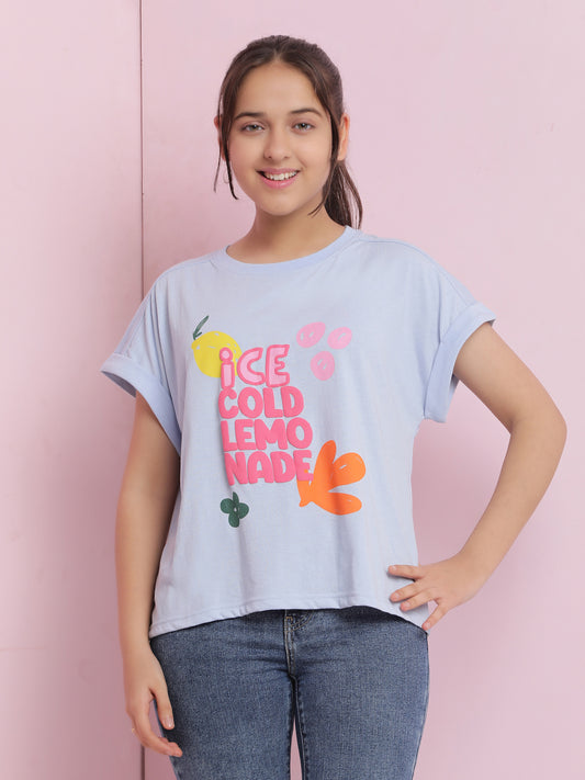 Girls Cotton Crop Top