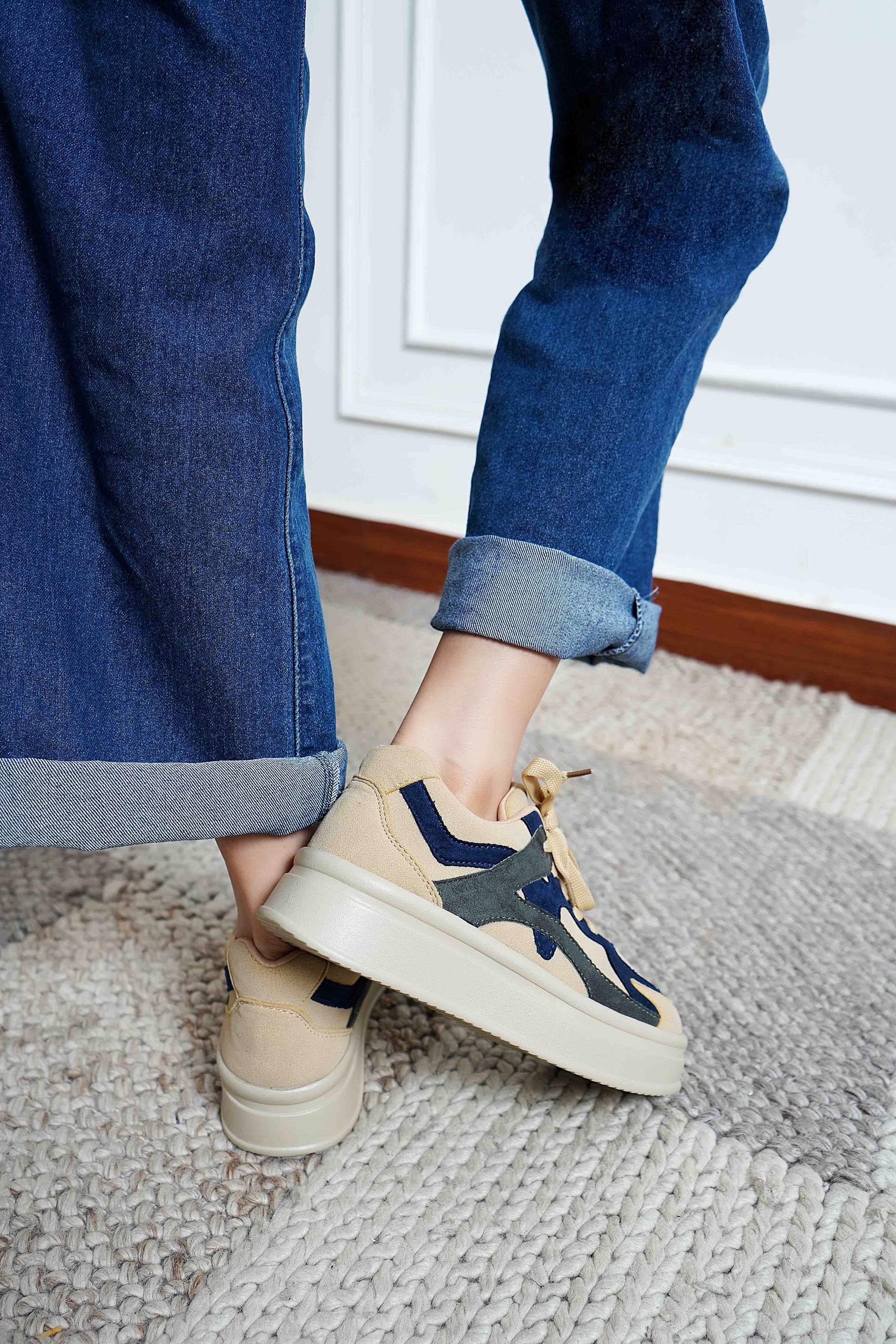 Beige Smart Casual  Shoes