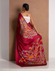 Soft-Modal-Silk-saree-with-stylish-prints-lacoste