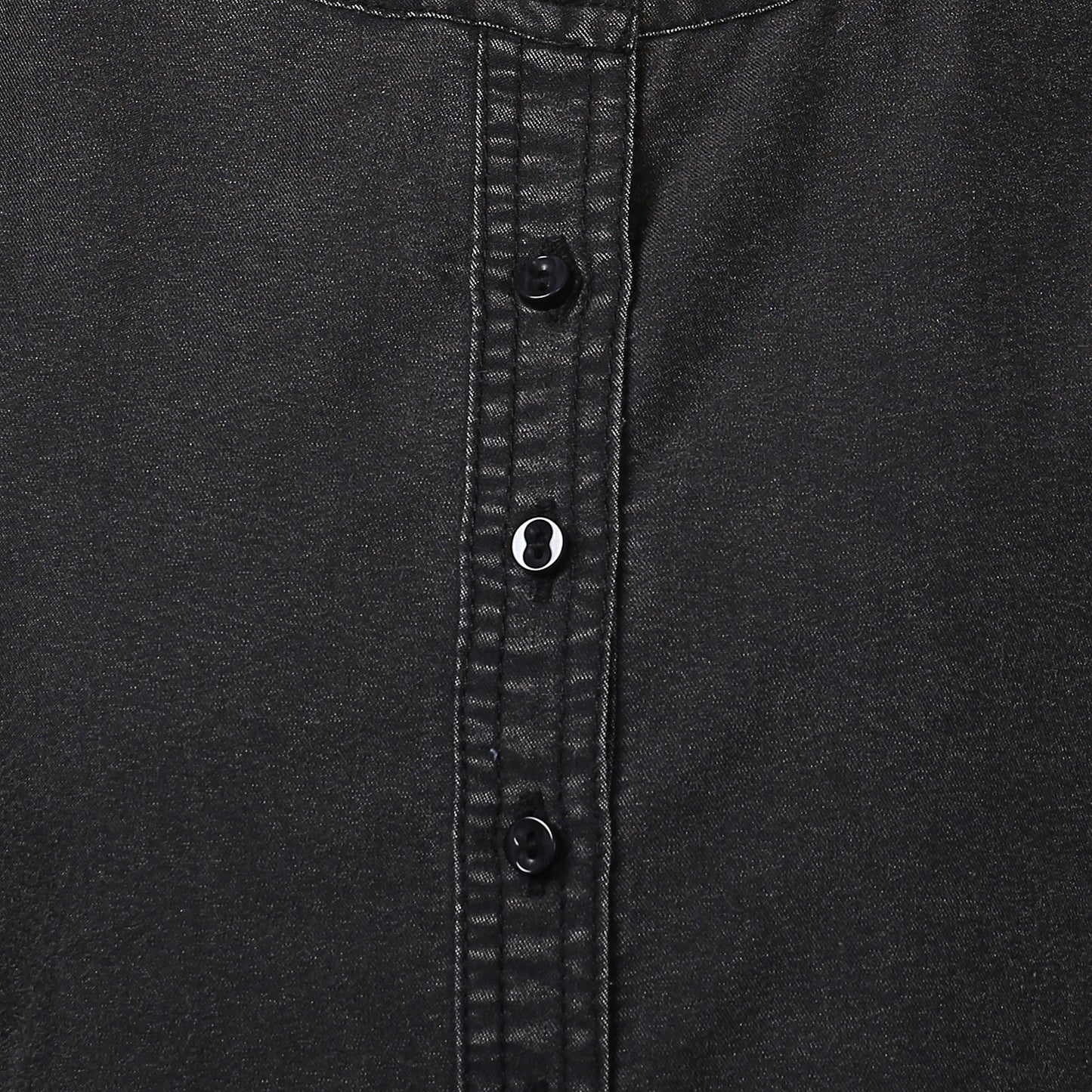 StyleStone Women's Black Denim Dress
