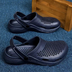 Men's Lightweight Extra Soft Men's Classic Casual Sports Clogs/Sandals with Adjustable Back Strap for Adult
