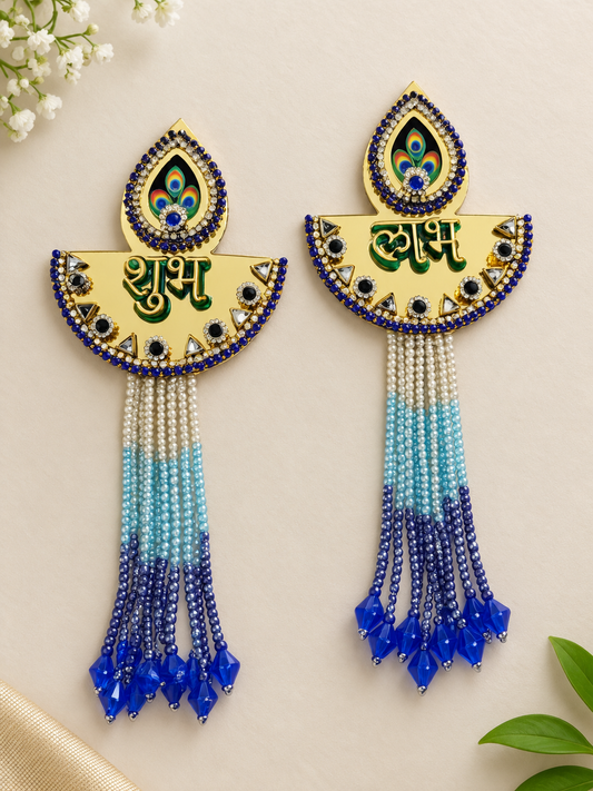 Decorative Subh Labh For Home, Office, Diwali Decoration Traditional Indian Style