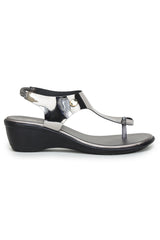 Casual Fashion Sandals 2 Inches Wedge Backstrap Round Toe Heels
