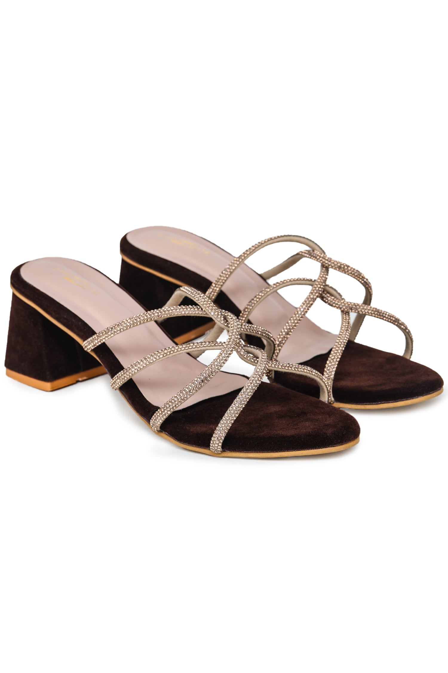 Women Casual Fashion Open Back Sandals - 2 inches Block Heels 