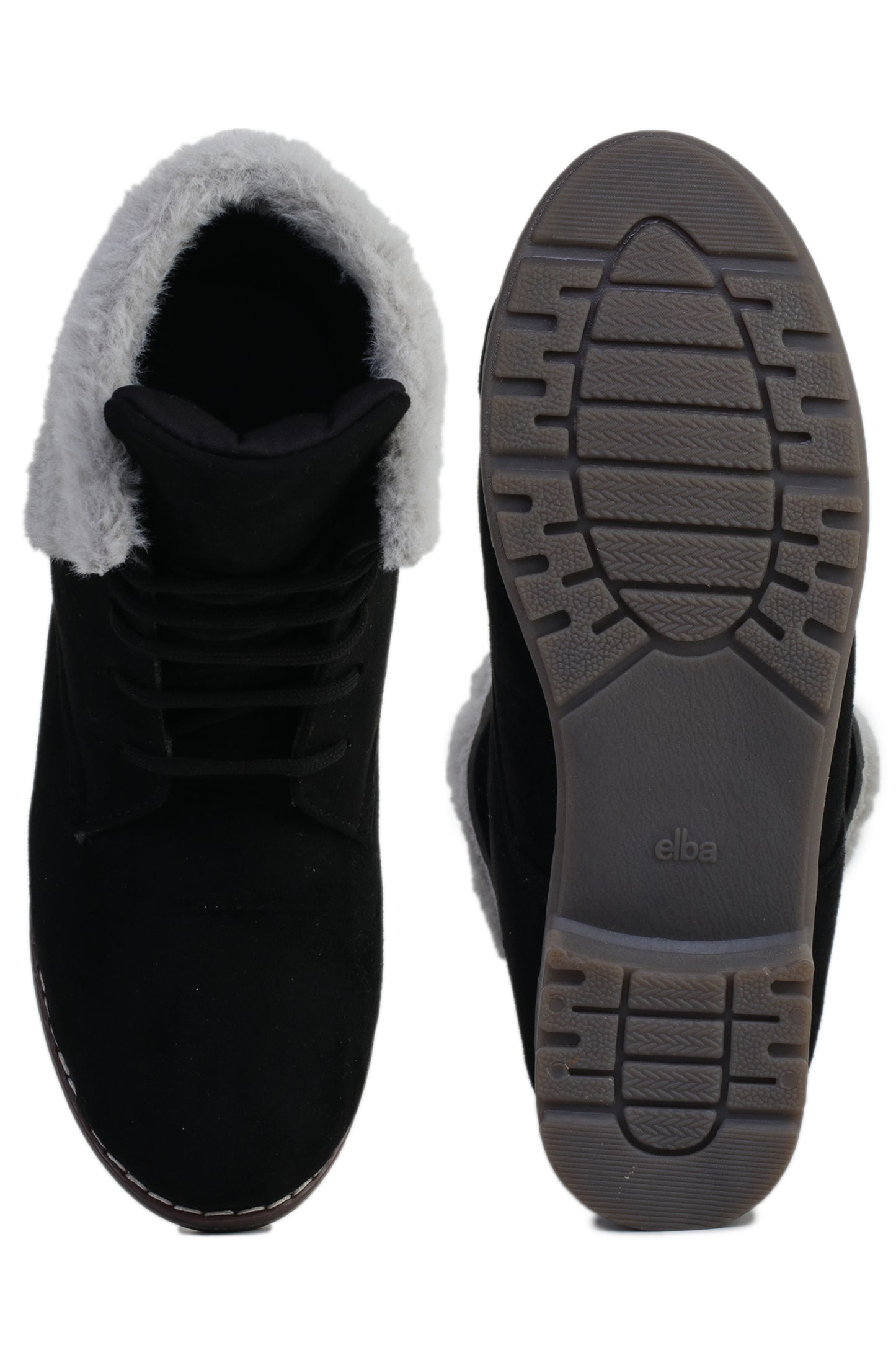 Black Block Solid Regular Boots