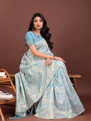 Elegant Yellow Cotton Saree with Golden Zari Work – Graceful Comfort for Everyday & Festive Wear