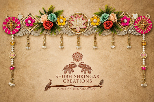Toran-Floral motifs with artificial flowers and leaves