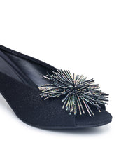 Casual Fashion Sandals Open Back Kitten Heels