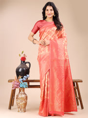 Elegant Grey and Gold Silk Saree – Graceful Artistry with Contemporary Charm