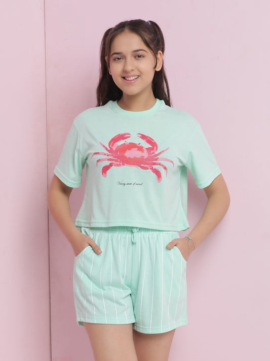 Girls Cotton Night Suits