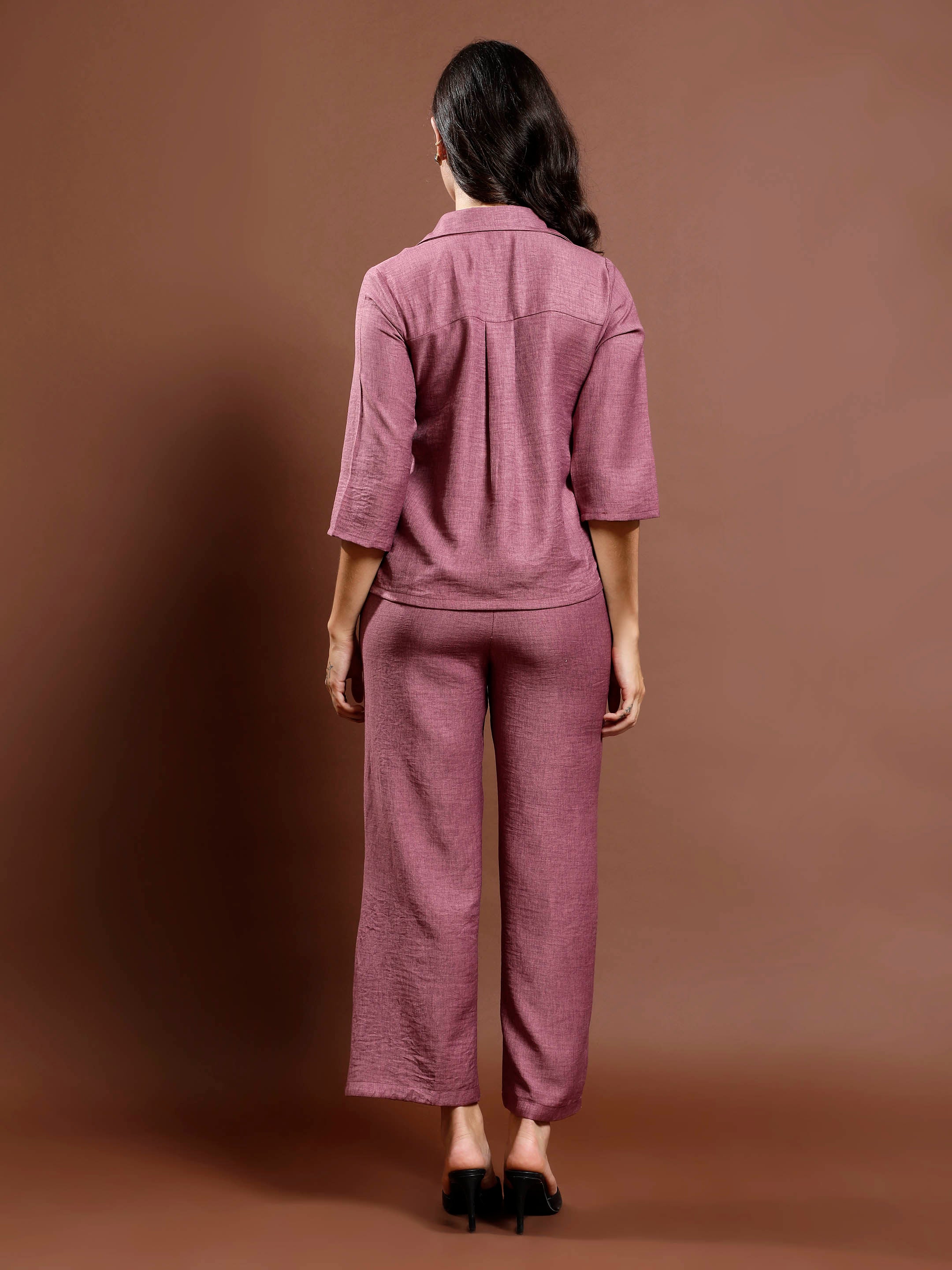 Floral Patchwork Linen Shirt & Trousers