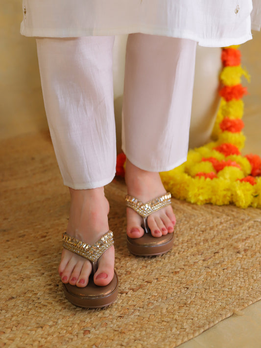 Casual Fashion Open Back Wedge Sandals 2.5 inches Heels