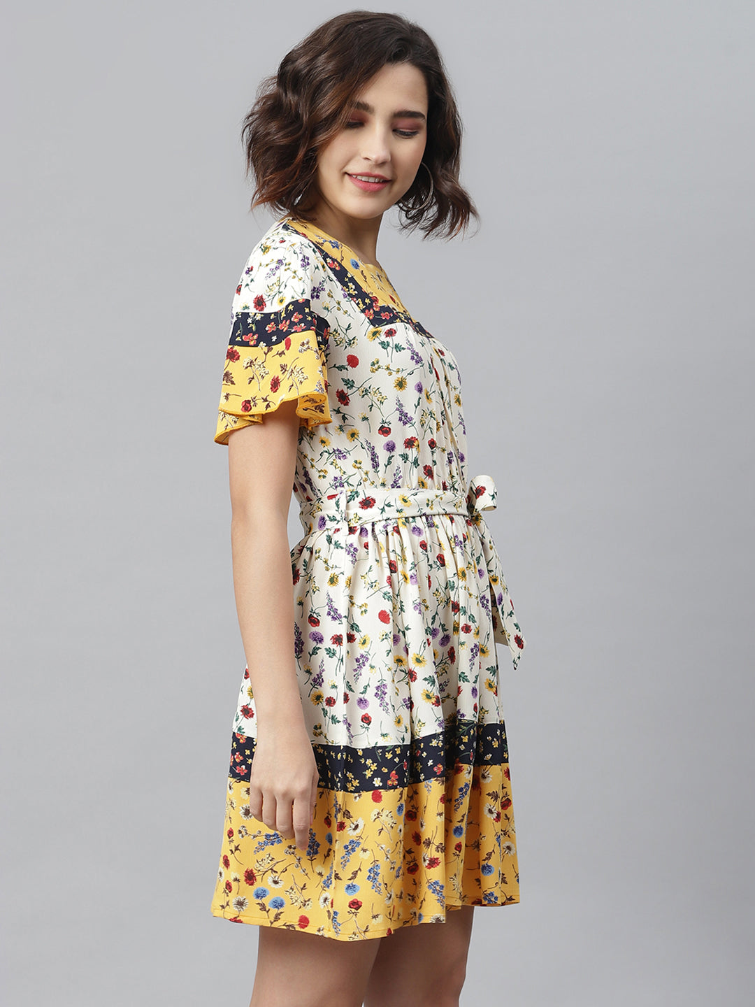 StyleStone Women's Floral Printed Dress