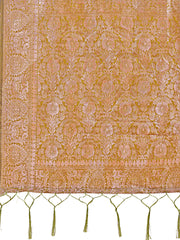 Elegant Sea Green Linen Cotton Saree with Silver Zari Border & Geometric Weave – Daily, Office & Festive Wear