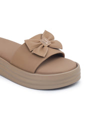 Casual Fashion Sandals Open Back Flatform Heels