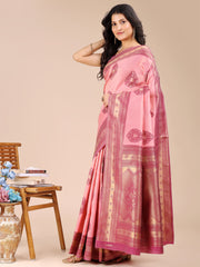 Graceful Light Green Silk Saree – Subtle Sophistication for Every Occasion