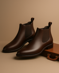 Kraasa Men's Slip On Fashion Chelsea Boots | High Tops, Soft Cushioned Insole, Comfortable Fit, Trendy, Stylish Boots